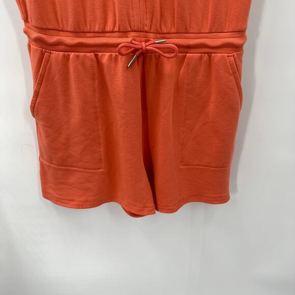 ATHLETA Balance Short Sleeve V Neck Romper 534775 // M - Picture 7 of 12